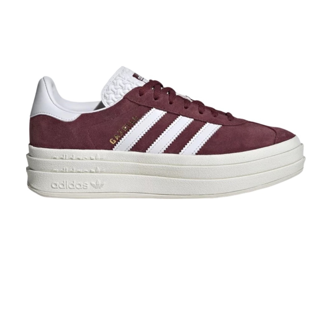 Adidas Gazelle Platform Burgundy Suede SZ Men 8 Women 9.5  NWOT